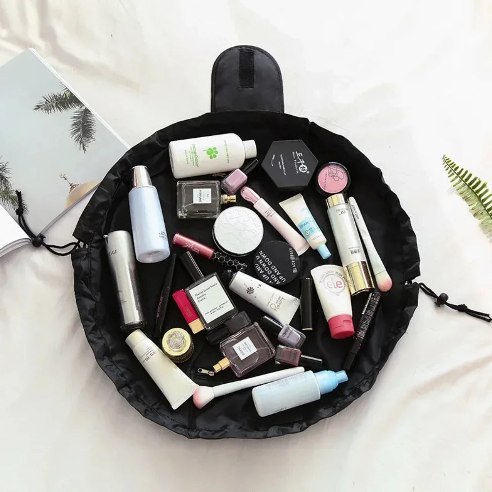 Lazy Drawstring Cosmetic Travel Bag